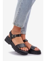 Dámské Sandály Na Platformě Černé Evaretha