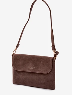 Malá Kabelka Listonoška z Eko semiše Tmavě béžová Lucelle