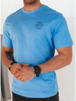 Pánské světle modré tričko s potiskem FashionStreet RX5417 Pánské světle modré tričko s potiskem FashionStreet RX5417