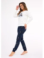 Pyžamo Cornette 721/427 Snowy Day long/r Christmas S-2XL dámské