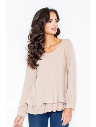 Dámská košile M415 beige - FIGL Dámská košile M415 beige - FIGL
