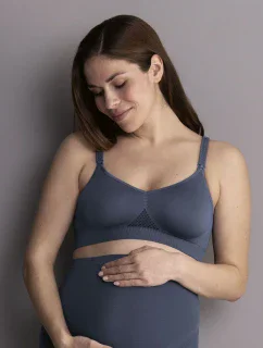 Seamless podprsenka na kojení moldovaná 5096 sky grey - Anita Maternity