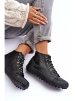 Dámské Tenisky Big Star Vysoké Zateplené Černé EE274110