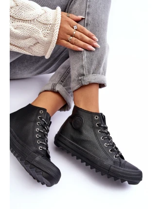 Dámské Tenisky Big Star Vysoké Zateplené Černé EE274110