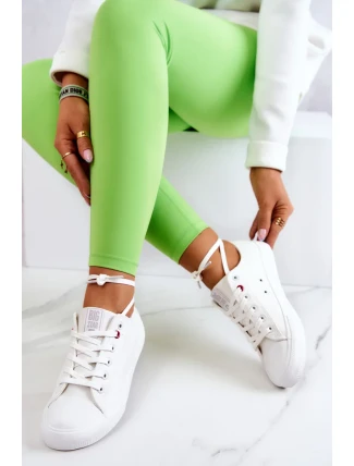 Low Leather Trainers Big Star JJ274007 White Low Leather Trainers Big Star JJ274007 White