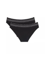 Dámské kalhotky Feel of Modal Tai 2P - BLACK - černé 0004 - TRIUMPH Dámské kalhotky Feel of Modal Tai 2P - BLACK - černé 0004 - TRIUMPH