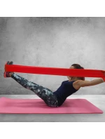 Fitness guma Profit 120*15*0,55 cm červená DK 2227