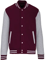 Kariban K 497 Unisex college bunda "Teddy" 20.K497 wine/oxford grey Kariban K 497 Unisex college bunda "Teddy" 20.K497 wine/oxford grey