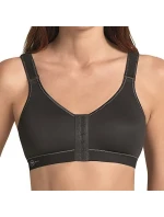 frontline open sportovní podprsenka zapínání vpředu 5523 black - Active