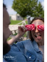 Ponožky COUPLE BOX 2 Páry Krabička Srdce Rainbow Socks