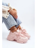 Dámské tenisky na masivní podrážce růžové Windamella