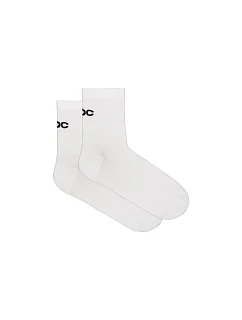 Cyklistické ponožky POC Cadence Road Air Socks, bílé