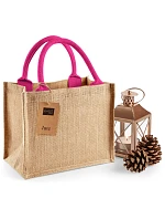 Westford Mill W 412 Jutová nákupní taška Mini 50.0412 natural/fuchsia
