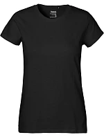 Neutral O 80001 Dámské tričko z těžké bio bavlny 77.8001 black