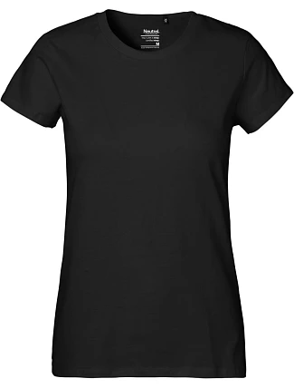 Neutral O 80001 Dámské tričko z těžké bio bavlny 77.8001 black