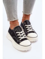 Dámské tenisky na masivní podrážce Big Star NN274125 Černé