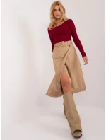 EM SD sukně B9223.25 velbloudů