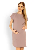 Dámské těhotenské šaty 1629 Karamelová - PeeKaBoo Dámské těhotenské šaty 1629 Karamelová - PeeKaBoo