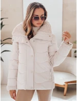 WARMMISS dámská prošívaná zimní bunda s kapucí bílá FashionStreet TY4922