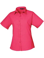 Premier PR 302 Popelínová halenka s krátkým rukávem 39.0302 hot pink Premier PR 302 Popelínová halenka s krátkým rukávem 39.0302 hot pink