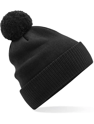 Beechfield B 450N Pletená bio čepice s bambulí "Snowstar®" 53.450N black Beechfield B 450N Pletená bio čepice s bambulí "Snowstar®" 53.450N black