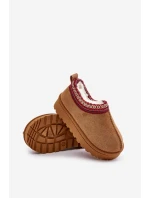 Sněhové Boty Dětské Na Platformě Zateplené Kožíškem Camel Vilabria
