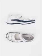 Zajímavé  baleríny Biało-niebieski dámské na plochém podpatku