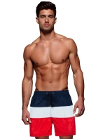 Pánské tmavě modré a šedé plavecké šortky FashionStreet SX2516