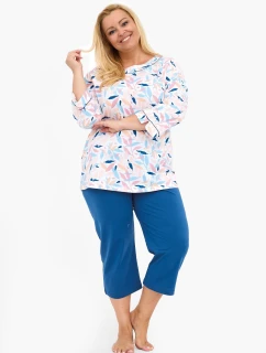 Cornette 732/452 Amelia 2 3/4 3XL-5XL dámské pyžamo