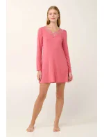 Vamp - Mikromodalová noční košile s krajkou 21948 - Vamp