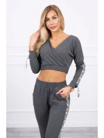 Sada s ozdobnými pásky grafitová melanž Sada s ozdobnými pásky grafitová melanž