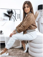 Dámská bunda BOMBER camel FashionStreet TY3431 Dámská bunda BOMBER camel FashionStreet TY3431