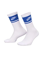 Nike Everyday Elevated Crew 3 páry bílých a modrých ponožek IM7949 904 Nike Everyday Elevated Crew 3 páry bílých a modrých ponožek IM7949 904