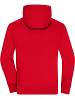 Daiber JN 963 Pánská mikina s kapucí "Lifestyle" 02.0963 red/grey heather