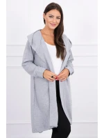 Šedá bunda s potiskem Šedá bunda s potiskem