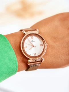 Dámské hodinky Giorgio & Dario se magnetickým náramkem růžové Zlato