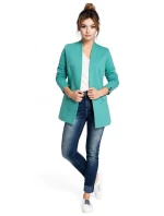 B030 Pletené sako bez límce - černé