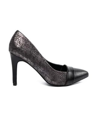 Krásné dámské lodičky černé na jehlovém podpatku Krásné dámské lodičky černé na jehlovém podpatku