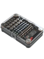 ORGANIZÁTOR BATERIÍ S TESTEREM BATERIÍ pro děti