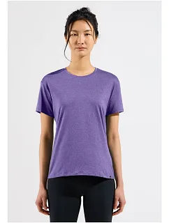 Koszulka damska Odlo ASCENT SUN. SEA. MOUNTAINS. T-shirt crew neck s/s fioletowa