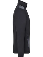 Daiber JN 591 Pánská pletená fleecová bunda 02.0591 black/carbon