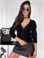 Dámský svetr LILY černý FashionStreet MY2035 Dámský svetr LILY černý FashionStreet MY2035