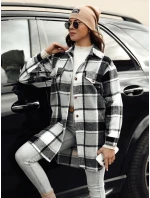 Dámské oversize košilové sako PLAIDIFY černé FashionStreet TY4752