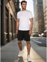 Pánské černé teplákové kraťasy FashionStreet SX2474