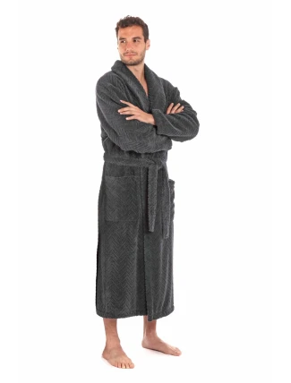 Pánský župan Athena 2116 antracit - Vestis Pánský župan Athena 2116 antracit - Vestis
