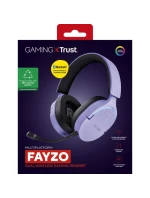 Trust GXT 491P FAYZO WIRELESS herní sluchátka Fialová Trust GXT 491P FAYZO WIRELESS herní sluchátka Fialová