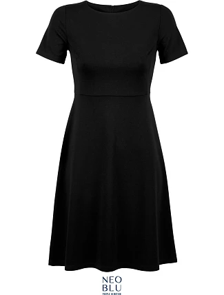 NEOBLU Camille Šaty s krátkým rukávem 24.3171 deep black NEOBLU Camille Šaty s krátkým rukávem 24.3171 deep black