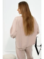 Set 2dílná mikina + kalhoty béžový