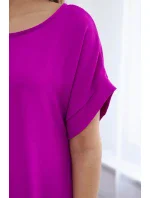 Šaty s kapsami fialka