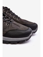 Mužské sportovní trekové boty černé Alveze